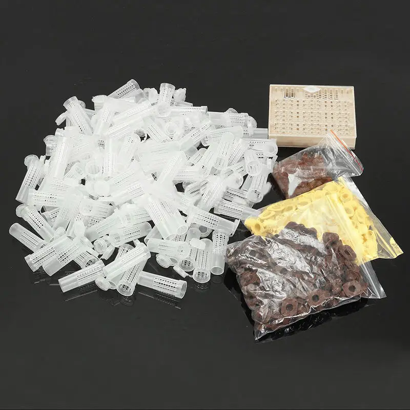 

441pcs Beekeeping Tool Kit Queens Rearing Systems Comb Box 110 Cell Cup 14.8*13*2.8cm