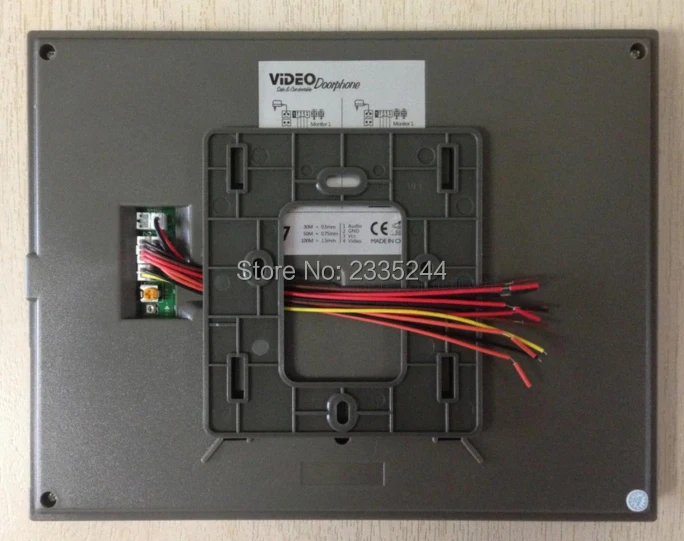 ZHUDELE 4 квартирный 7 дюймовый ЖК монитор RFID + passowrd 700 TV ИК камера видеодомофон