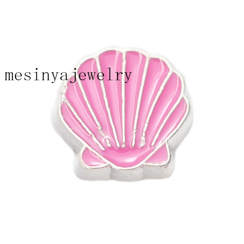 

10pcs New Rose Red Shell Custom Floating Charms For Glass Locket
