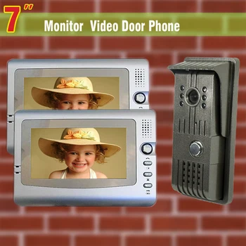 

7 inch monitor video door phone intercom system night vision Camera video intercom for home villa video interphone