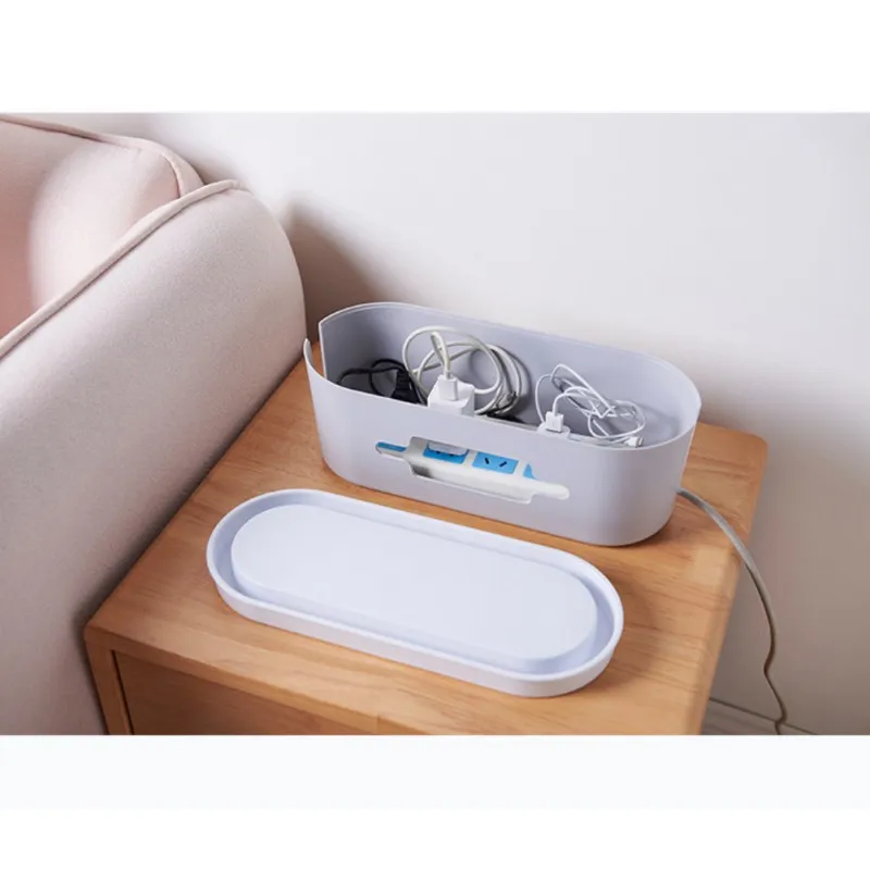 

Cable Storage For Small Power Strips, Storage Box For Surge Protector, USB Hubs, Protectors, Chargers, Adapters Organizer