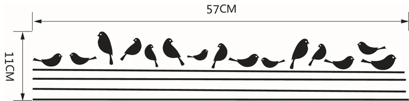 1 шт. виниловые съемные черные настенные наклейки ветка дерева с птицами DIY наклейки на стену на стекло Окно Дверь ванная комната Декор для гостиной