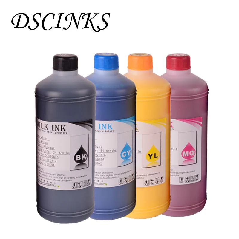 4 colors/set 1000ml vivid pigment Ink for HP Designjet 500 800 510 111