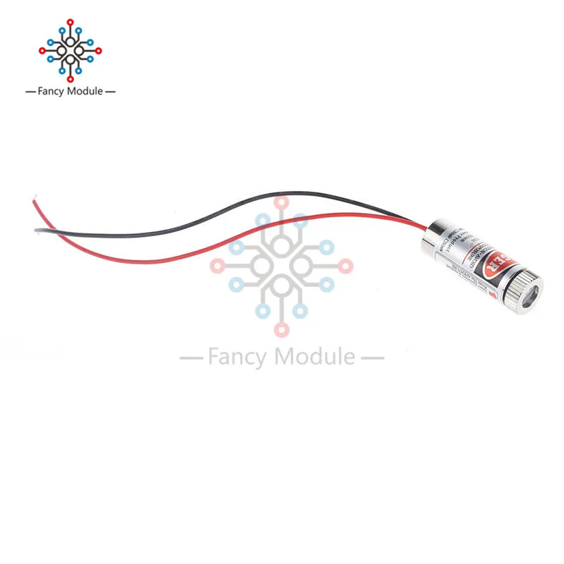 Фокус 5 мВт 650nm красный лазерный нивелир модуль Фокус Регулируемая лазерная головка 3V 5V