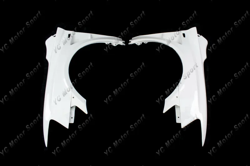 YCEX079L&YCEX080L  2008-2012 Mitsubishi Lancer Evolution EVO X VS '17 Ver. Ultimate Style Front Fender with Extension FRP (3)