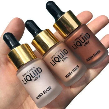 

BEAUTY GLAZED Makeup Highlighter Liquid Beauty Cream Concealer Contour Maquiagem Shimmer Face Glow Ultra-concentrated 1pcs