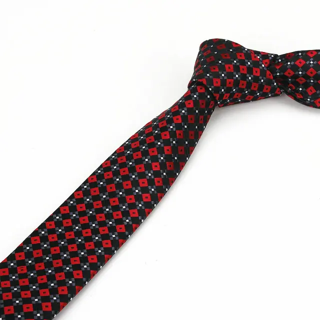 Vadonatúj Férfi Klasszikus Kockás Nyakkendő Férfiak Nyakkendője Esküvői Üzleti Cravats 5 Cm -Es Szélességű Karcsú Corbatas - Image 3