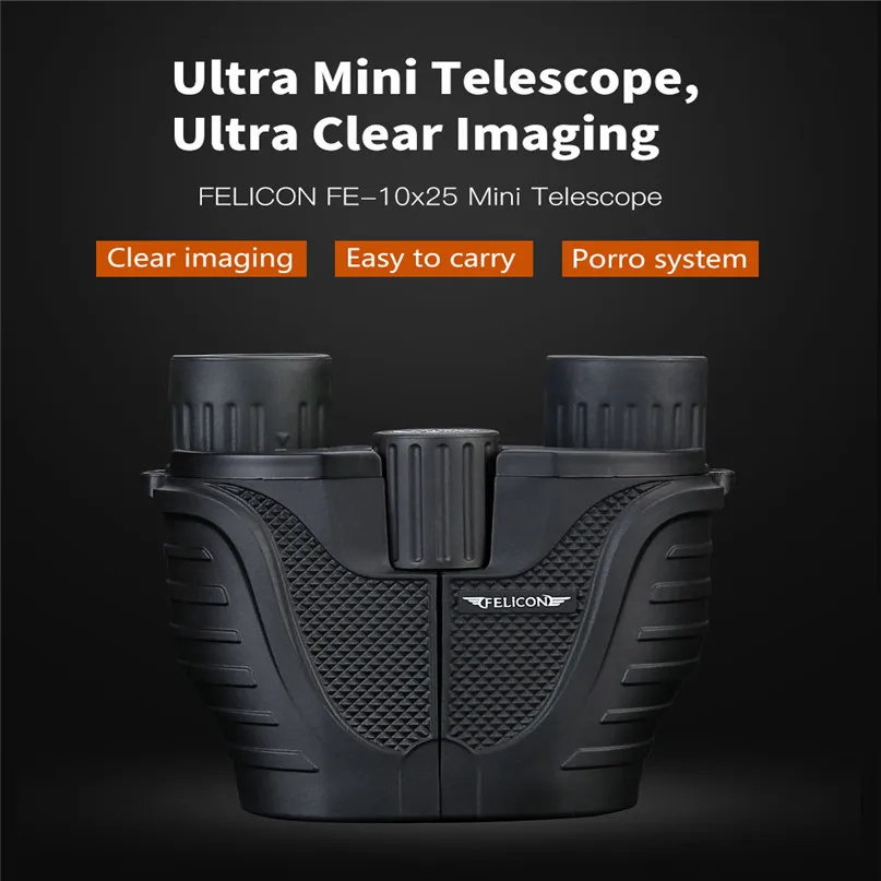 Outdoor Mini Telescope 10X25 Portable HD Binoculars Sight-Seeing Telescop 50-1000 meters#2Y03