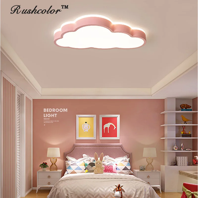 

Modern Macarons Cloud LED Ceiling Light For Bedroom/kidroom three-colour with Remote control dimming Indoor ceiling lights