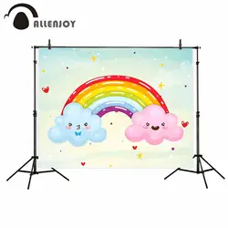 Allenjoy фотографический фон милые девушки облако cotton candy Радужный фон photocall профессиональная Настройка для студии