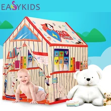 5 видов дети играют складная палатка Портативный девушка принцесса замок крытый открытый играть Палатки театр для детей Best подарки