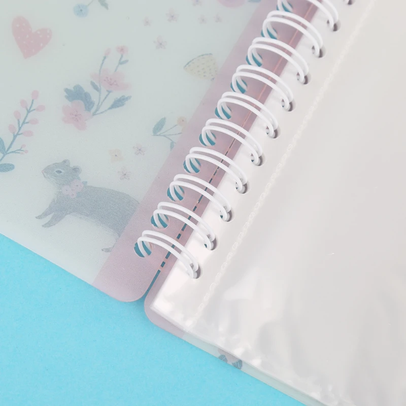 

A4 Paper Plastic Floral Pocket Expanding File Folder Coil Document Organizer