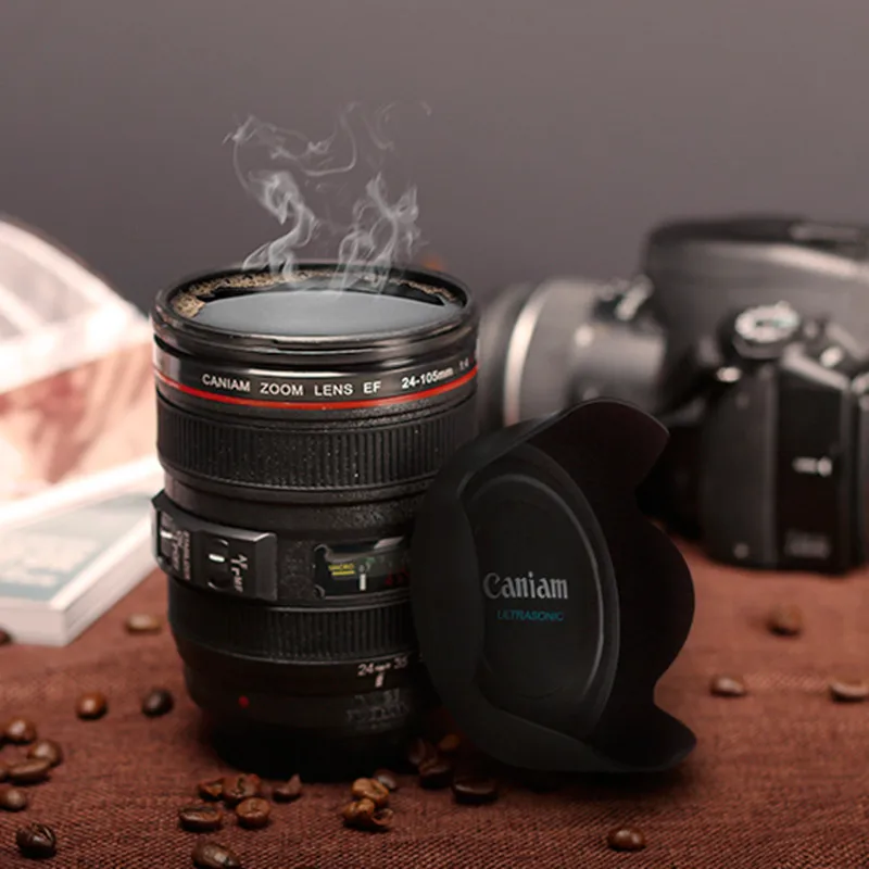 

Camera Lens Cup 24-105mm 1:1 Scale Special Present Plastic Milk Beer Coffee Tea Mug Cup 300-400ML Creative Cups Mugs M103 Mug