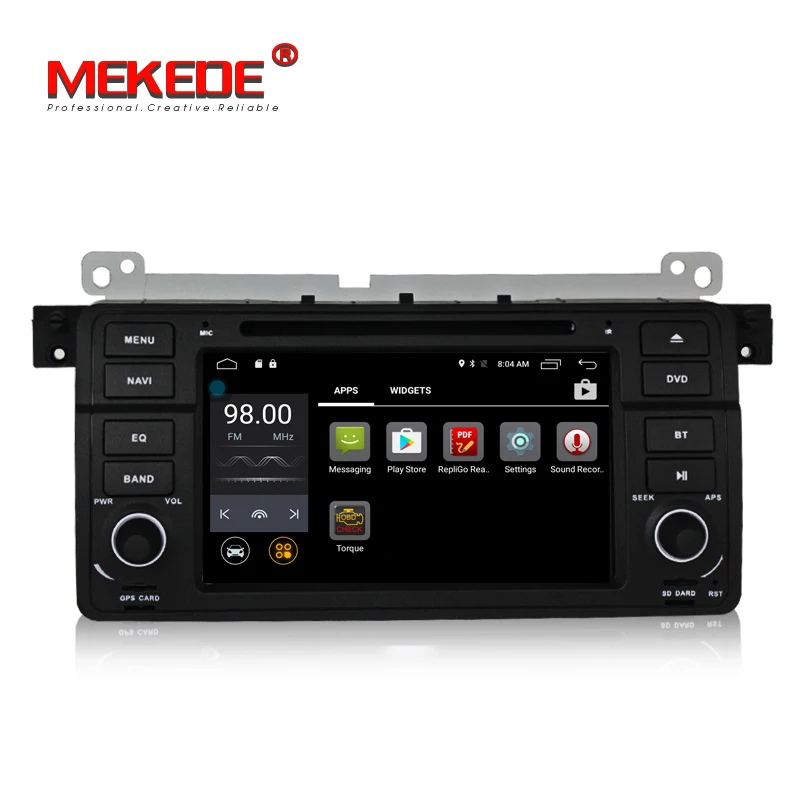 Cheap In stock Android 7.1 1024*600 Car dvd player radio audio For BMW E46 M3 with multimedia GPS navigation E46 M3 4G WIFI 2GRAM BT 2
