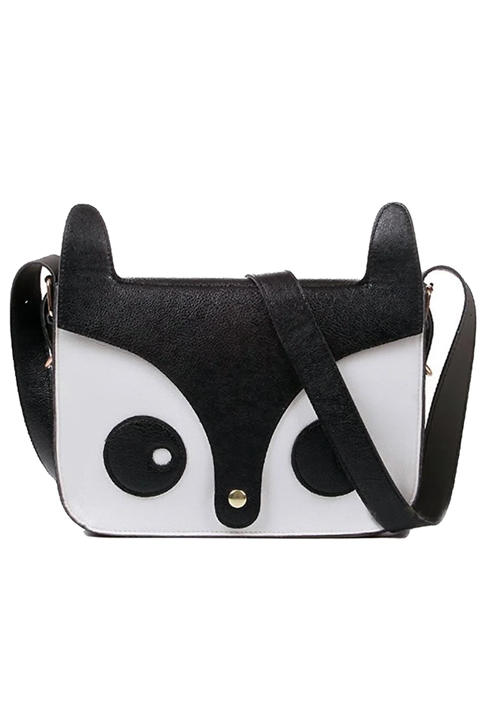 

Wholesale 10pcsLeisure fashion black female bag single shoulder slope blasting in across the small fox