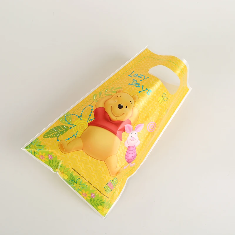 

6Pcs/Pack Lovely DISNEY Winnie the Pooh Theme Party Plastic Gift Bag Birthday Party Supplies Souvenir for girls or boys