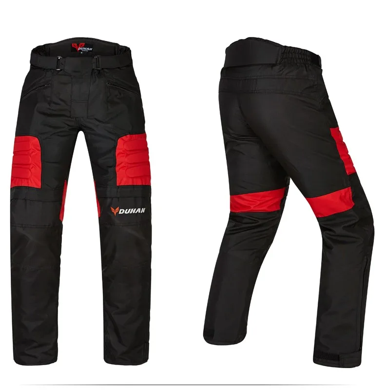 DUHAN мотоциклетные Штаны для мотокросса черные мото брюки мотокросса внедорожные Гонки Спортивная защита для коленей мотоциклетные брюки