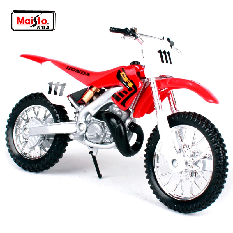 Maisto 1 18ホンダcr250r No 111オートバイバイクダイキャスト模型玩具新ボックス送料無料336 Maisto Models Maisto Hondahonda Bike Models Aliexpress