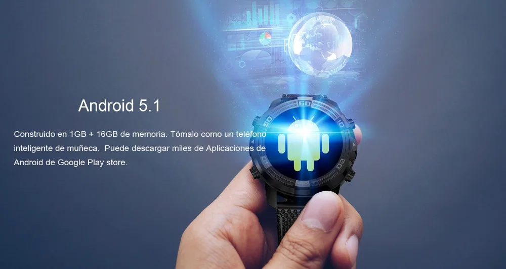 6 LEMFO LEM6 reloj inteligente Android 5.1