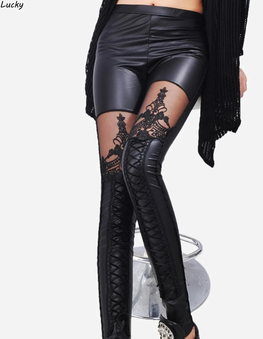 Popular Lace Leather Pants Buy Cheap Lace Leather Pants Lots From China