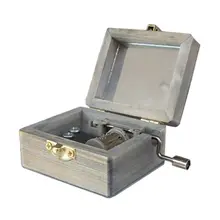 New Vintage Wooden Musical Classical Exquisite Hand Crank font b Music b font font b Box