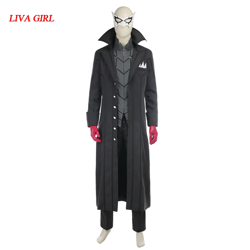 Nieuwe Game Persona 5 Hero Cosplay Kostuum Hele Set Jas Shirt Broek Rode Handschoenen Nieuwe Game Persona 5 Hero Cosplay Kostuum Hele Set Jas Shirt Broek Rode Handschoenen