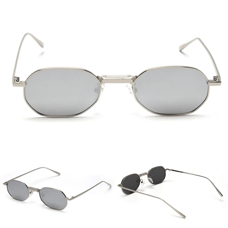 Peekaboo, мужские поляризованные солнцезащитные очки, Прямоугольная оправа, металлический дизайн, женские солнцезащитные очки, маленький размер, uv400, летние аксессуары