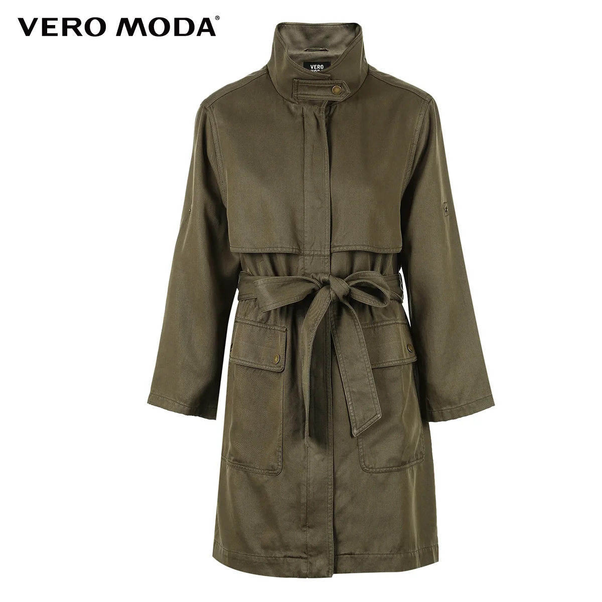 Vero Moda Женский Тренч средней длины с завязками на талии | 318321543