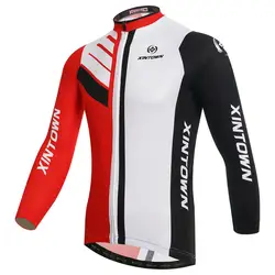 Xintown Зимняя одежда с длинными рукавами Vélo команда гоночный велосипед Костюмы Зима Велоспорт Pro спортивный велосипед Спортивная