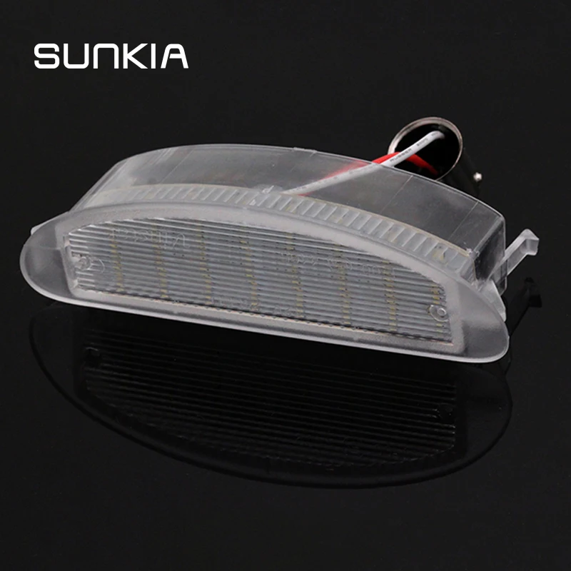 

1PCS SUNKIA 18SMD Car LED License Plate Lights for Renault Clio II/Twingo I Built-in Canbus controller