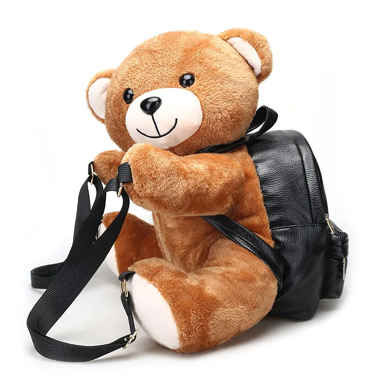 Зимняя и Весенняя Новинка медведь плюшевые игрушки рюкзак милый медведь сумка девушка со дня рождения