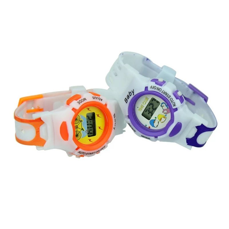 Детские часы для мальчиков и девочек детские игрушки электронные часы дети милый мультфильм спортивные наручные часы игрушки случайных