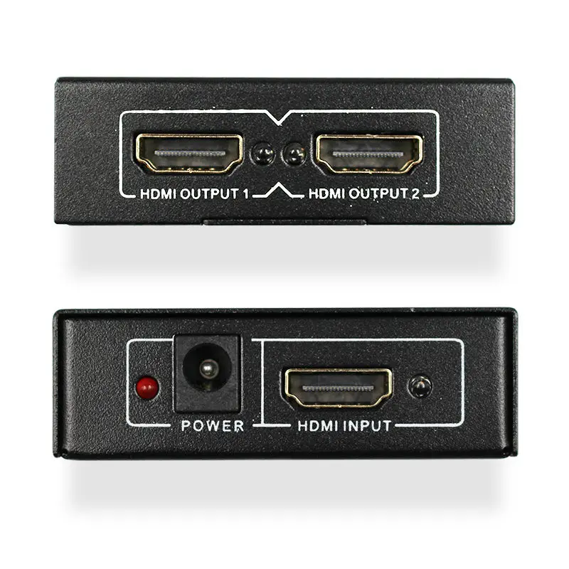1x2 HDMI сплиттер 1 порт к 2 Сплиттер 4K Ver1.4 HDCP порты Sup s 3D @ 30 Гц Full HD1080P двойной дисплей