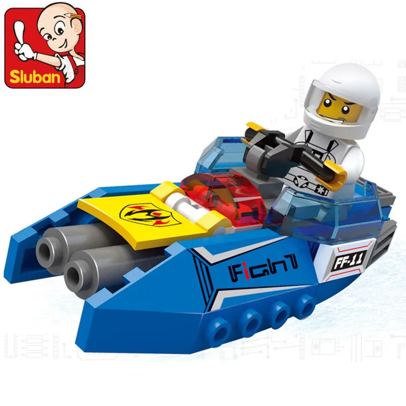

Sluban Robot Toy Series Brinquedos PATROL CRAFT Building Blocks DIY 3D Construction Toys for Children