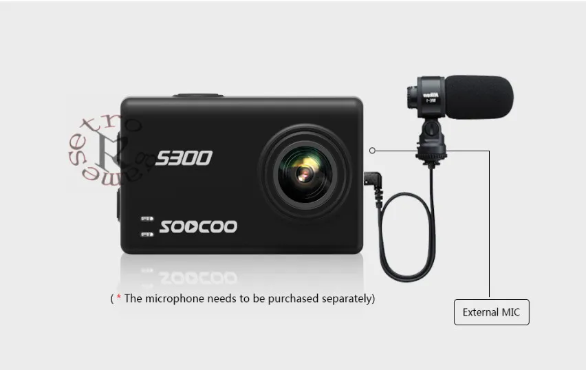 SOOCOO S300 Экшн камера 2 35 &quotсенсорный ЖК Hi3559V100 + IMX377 4K 30fps EIS Wifi 12MP CMOS bluetooth удаленный