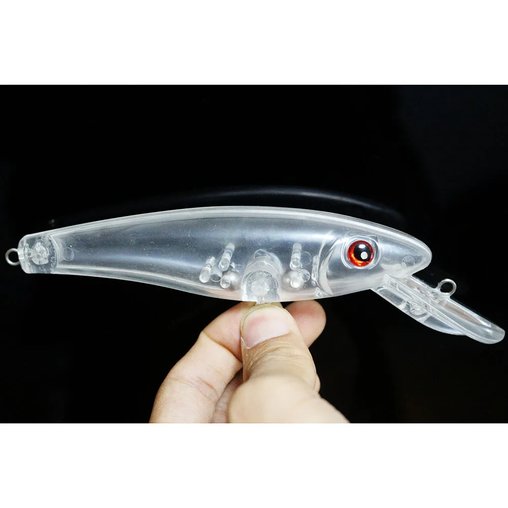 

GYFISHING 10 Pcs Unpainted Quality Fishing Minnow Jerkbaits Crankbaits Lures Hard Baits Body 155mm/32g