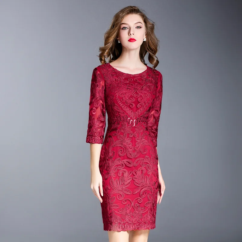 Женское винтажное платье карандаш с вышивкой размеры до XXXL|dresses size m|pencil dressdress plus |