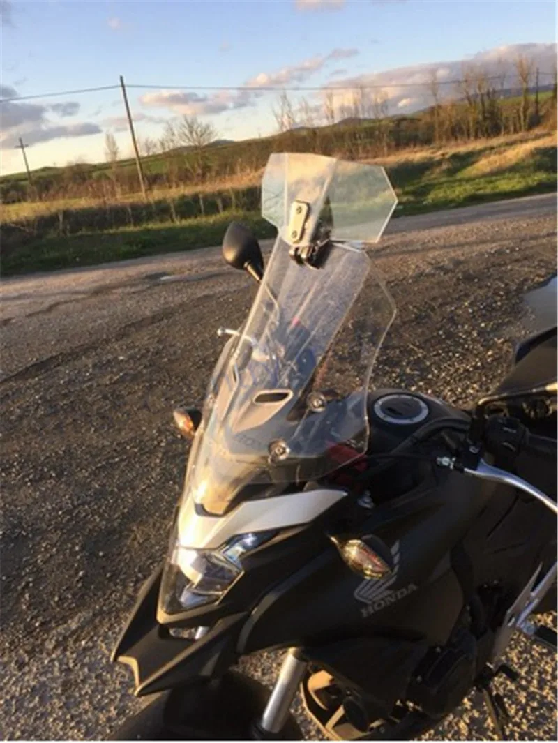 Motocicleta para Kawasaki Universal Brisa da Bmw Ducati Honda Ktm Motocicleta Universal Ajustável Ressuscitado Brisa Clara 4 Cheap universal motorcycle windshield