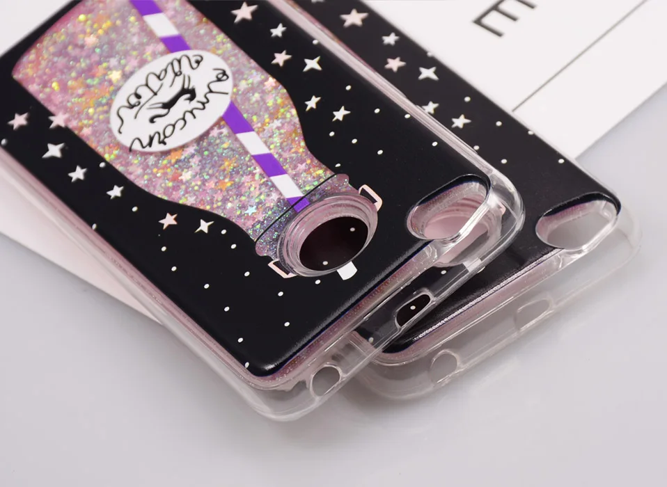 Reaoom for Xiaomi Redmi 4X Case Glitter Dynamic Liquid Colorful Star Quicksand Cute Bottle Unicorn Cover for Xiaomi Redmi 4x     (12)