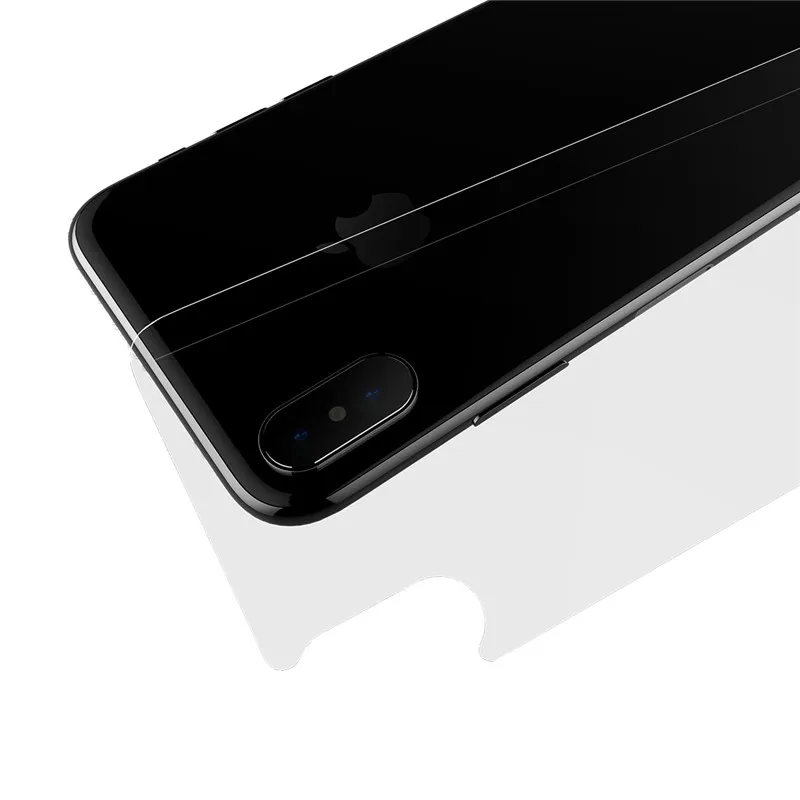  ROCK Zurück Screen Protector Für iphone X 10 012 MM Weiche Zurück Film Scratch-freies Schutz Film f