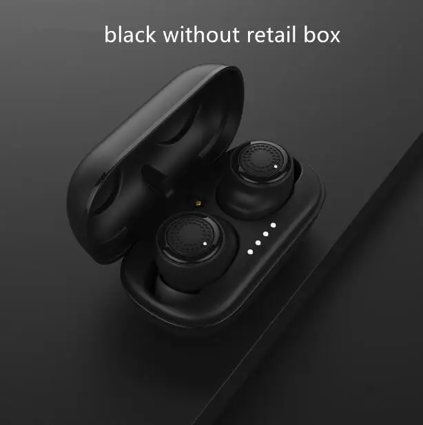 Remax TWS-2 Беспроводная гарнитура Bluetooth наушники Близнецы наушники с зарядной коробкой наушники лучше, чем i7S Tws - Цвет: black no retail box