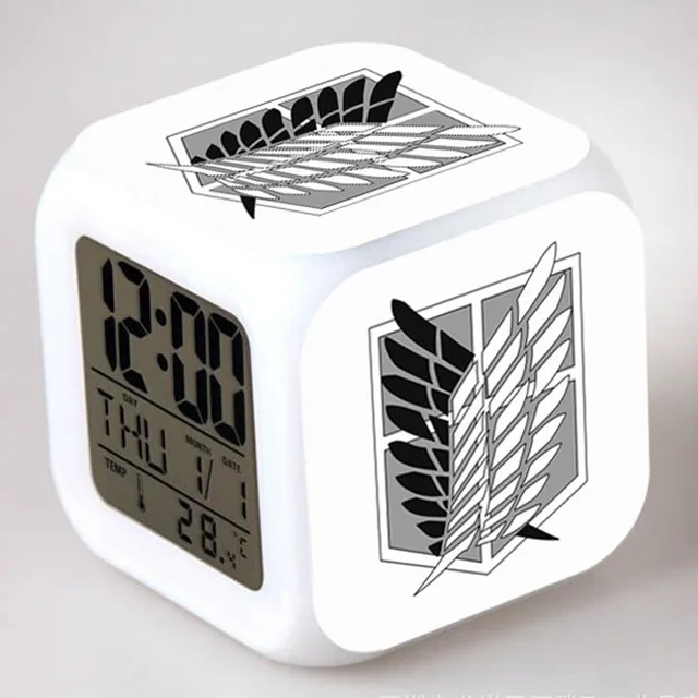 Attack on Titan LED Digital Alarm Clock Kids Christmas Gifts reloj