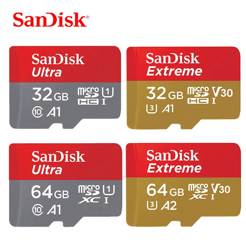 

SanDisk Micro SD Card Memory Card 16GB 32GB 64GB 128GB UHS-I C10 SDHC SDXC Flash Memory Card 100MB/s TF Card cartao de memoria