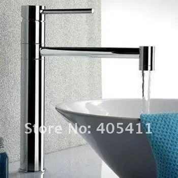 

Single handle sink faucet chrome polished spray brass Faucet Hot and Cold water Rotating Basin Mixer tap bathroom accessories