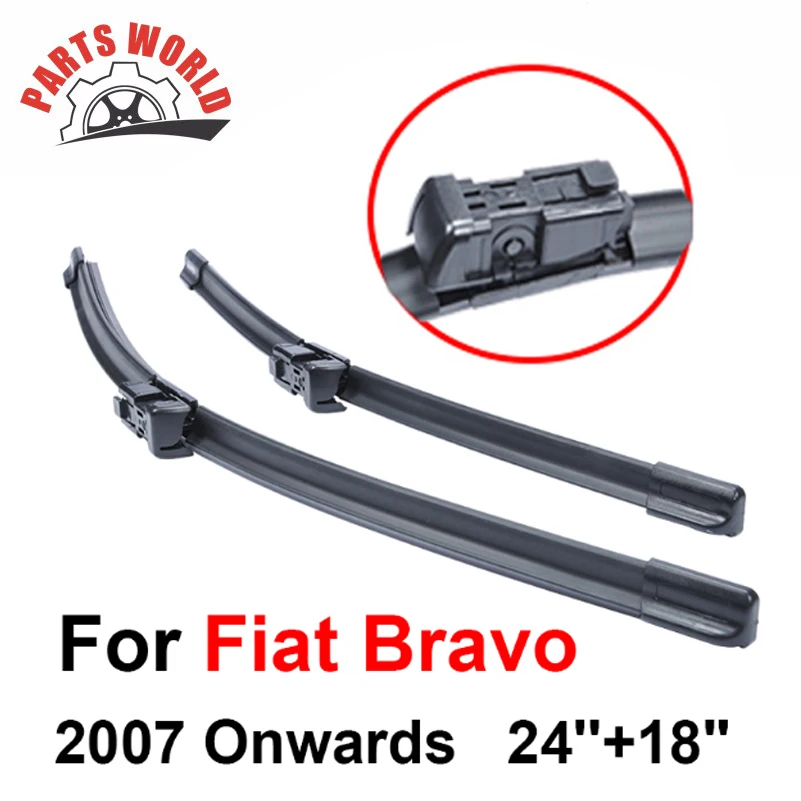 Стеклоочистителей для Fiat Bravo 2007 2008 2009 2010 2011 2012 2013 лобовое стекло резиновые автомобильные аксессуары
