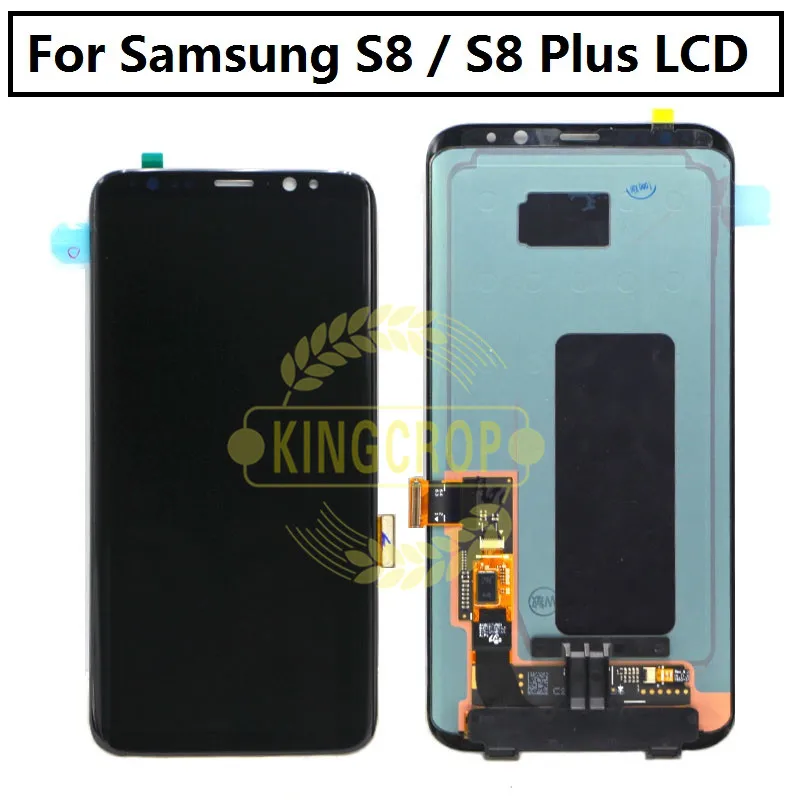 Для samsung S8 ЖК-дисплей с рамкой Замена для samsung Galaxy S8 Plus ЖК-дисплей G955 S8 G950 G950F ЖК-дисплей сенсорный экран дигитайзер