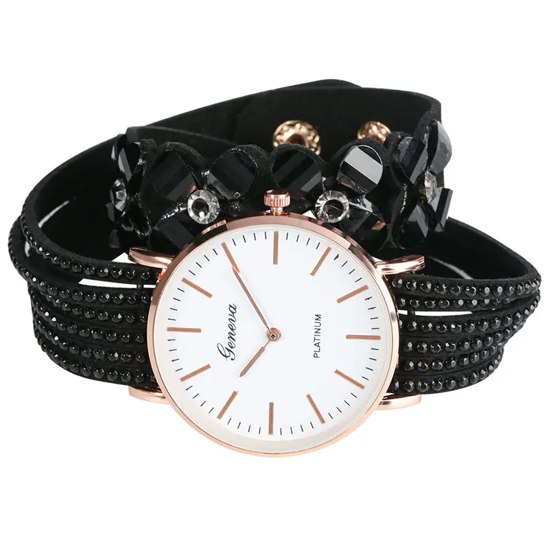 Кварцевые часы Для женщин классический корейское стильное платье наручные часы Изысканный из искусственной кожи часы с