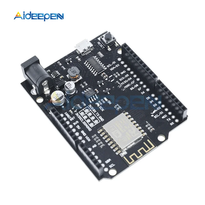 ESP8266 ESP-12F макетная плата CH340 CH340G Micro USB для Wemos D1 R2 V2.1.0 WiFi для Arduino IDE подходит для Node MCU