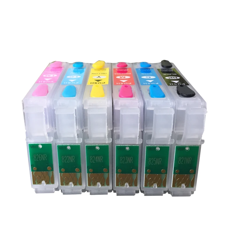 T0791 многоразовые чернильные картриджи для Epson stylus 1400 1500 Вт P50 PX650 PX660 PX700W PX720WD