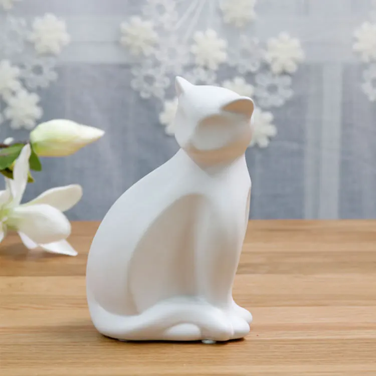 Керамические поделки модель мини кошки животное настольное украшение украшения